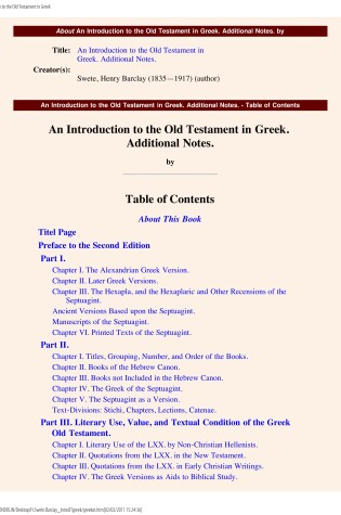 Cover of Introduction to the Old Testament in Greek