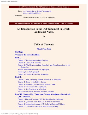 Book cover for Introduction to the Old Testament in Greek