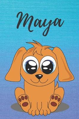 Book cover for Maya dog coloring book / notebook / journal / diary