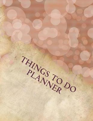 Book cover for Things to do planner