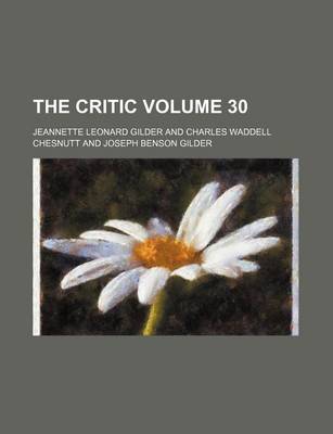 Book cover for The Critic Volume 30