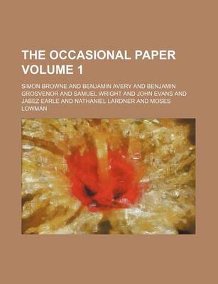 Book cover for The Occasional Paper Volume 1