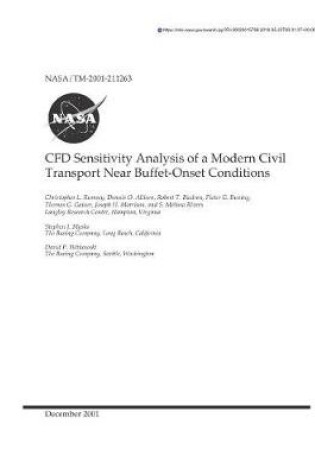 Cover of Cfd Sensitivity Analysis of a Modern Civil Transport Near Buffet-Onset Conditions