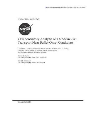 Book cover for Cfd Sensitivity Analysis of a Modern Civil Transport Near Buffet-Onset Conditions