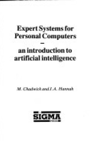 Cover of Expert Systems for Personal Computers