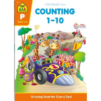 Cover of School Zone Counting 1-10 Workbook