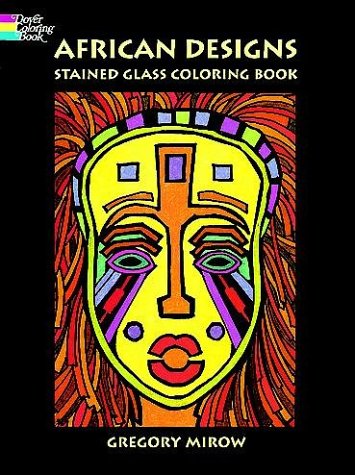 Book cover for African Stained Glass Colouring Book