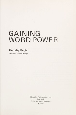 Cover of Gaining Word Power