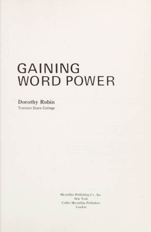 Book cover for Gaining Word Power