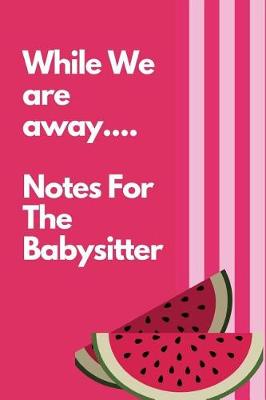 Book cover for While We Are Away Notes For The Babysitter