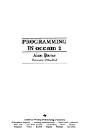 Cover of Programming in Occam 2