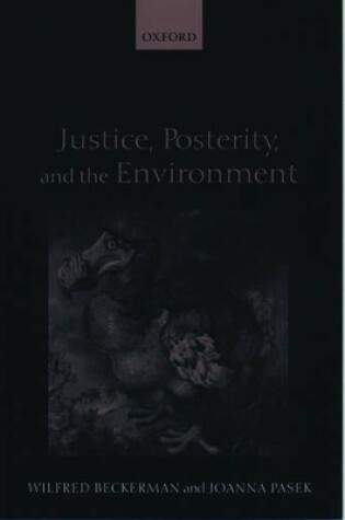 Cover of Justice, Posterity, and the Environment