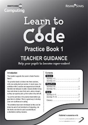 Book cover for Learn to Code Teacher's Notes 1