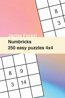 Book cover for 250 Numbricks 4x4 easy puzzles