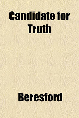 Book cover for Candidate for Truth