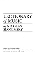 Book cover for Lectionary of Music