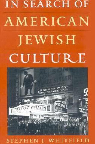 Cover of In Search of American Jewish Culture