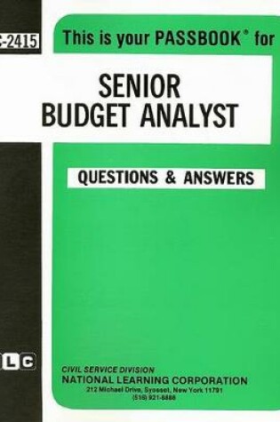 Cover of Senior Budget Analyst