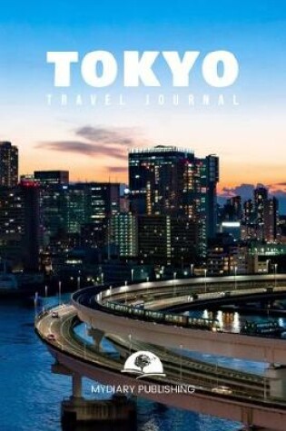 Cover of Travel journal Tokyo 100 pages diary blank lined notebook 6" x 9"