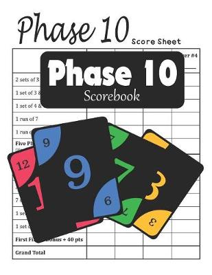 Book cover for Phase 10 Scorebook