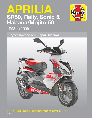 Book cover for Aprilia SR50, Rally, Sonic & Habana/Mojito Scooters (93 - 09)