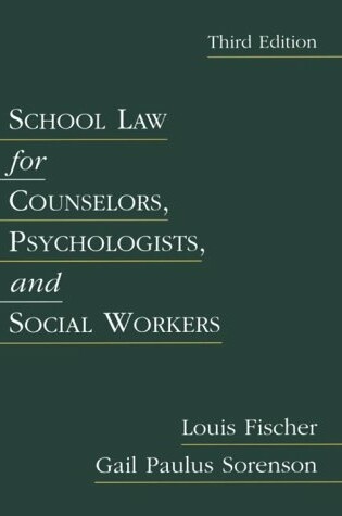 Cover of School Law for Counselors, Psychologists, and Social Workers