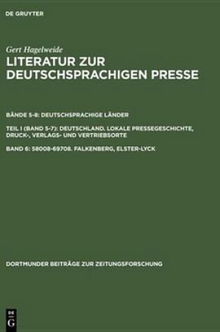 Cover of 58008-69708. Falkenberg, Elster-Lyck