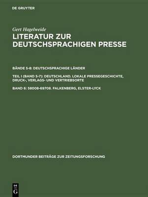 Book cover for 58008-69708. Falkenberg, Elster-Lyck