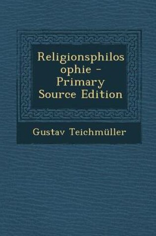 Cover of Religionsphilosophie