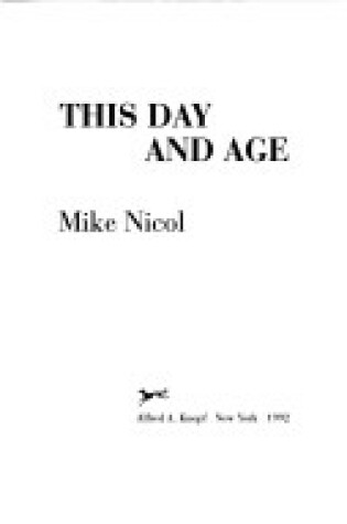 Cover of This Day and Age