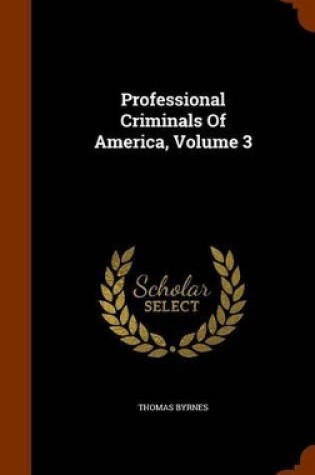 Cover of Professional Criminals of America, Volume 3