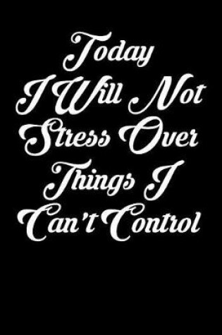 Cover of Today I Will Not Stress Over Things I Can't Control
