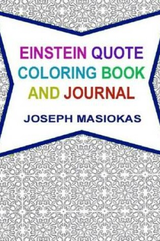 Cover of Einstein Quote Coloring Book And Journal