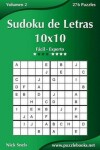 Book cover for Sudoku de Letras 10x10 - De Fácil a Experto - Volumen 2 - 276 Puzzles