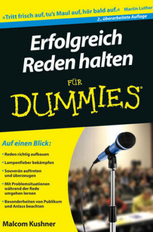 Cover of Erfolgreich Reden halten für Dummies