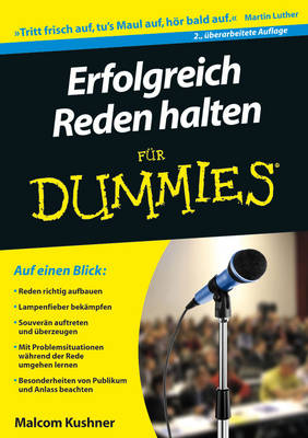 Cover of Erfolgreich Reden halten für Dummies