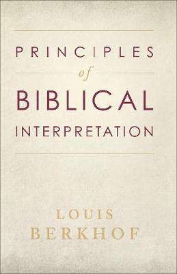 Book cover for Principles of Biblical Interpretation