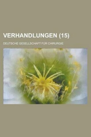 Cover of Verhandlungen (15)