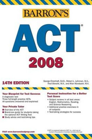 Cover of Barron's Act, 2007-2008