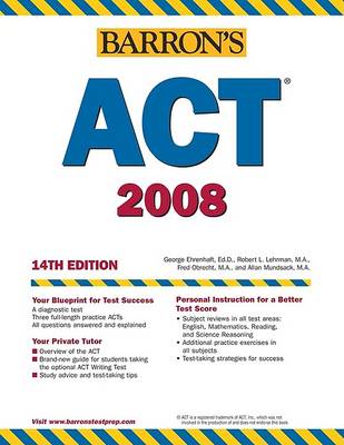 Book cover for Barron's Act, 2007-2008