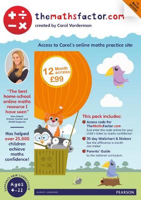 Cover of The Maths Factor: 12 Months Access to Carol Vorderman's themathsfactor.com