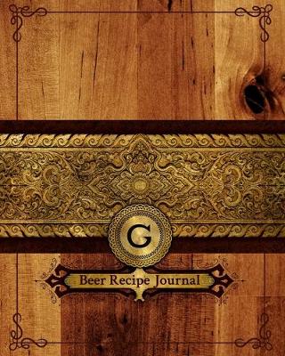 Book cover for G Beer Recipe Journal