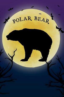 Book cover for Polar Bear Notebook Halloween Journal