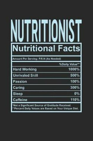 Cover of Nutritionist Nutritional Facts