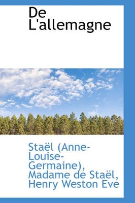 Book cover for de L'Allemagne