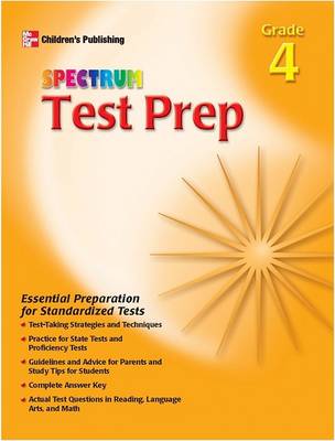 Book cover for Spectrum Test Prep, Grade 4