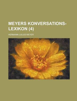 Book cover for Meyers Konversations-Lexikon (4 )