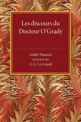 Cover of Les discours du Docteur O'Grady
