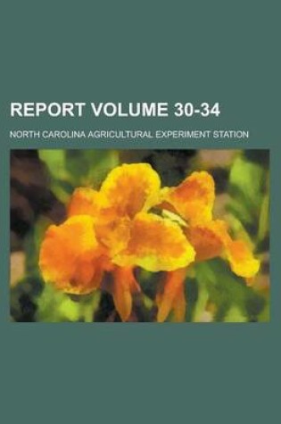 Cover of Report Volume 30-34