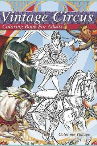 Cover of Vintage Circus coloring book for adults